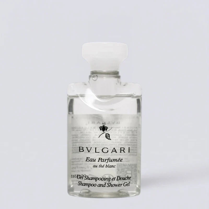 BVLGARI White Tea Shampoo Conditioner Shower Gel Body Lotion (75ml) | Luxury Hotel Essentials