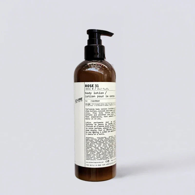 LE LABO Rose 31 Shampoo Conditioner Shower Gel Body Lotion (480ml) | Luxury Hotel Essentials