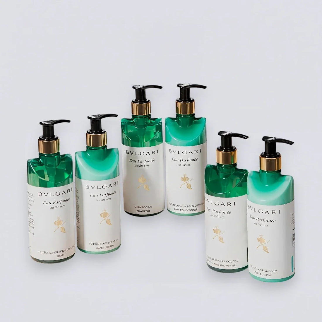 BVLGARI Green Tea Shampoo Conditioner Shower Gel Body Lotion &amp; More (300ml) | Luxury Hotel Essentials