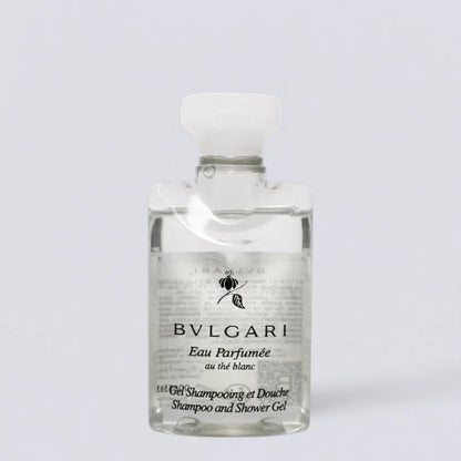 BVLGARI White Tea Shampoo Conditioner Shower Gel Body Lotion (75ml) | Luxury Hotel Essentials