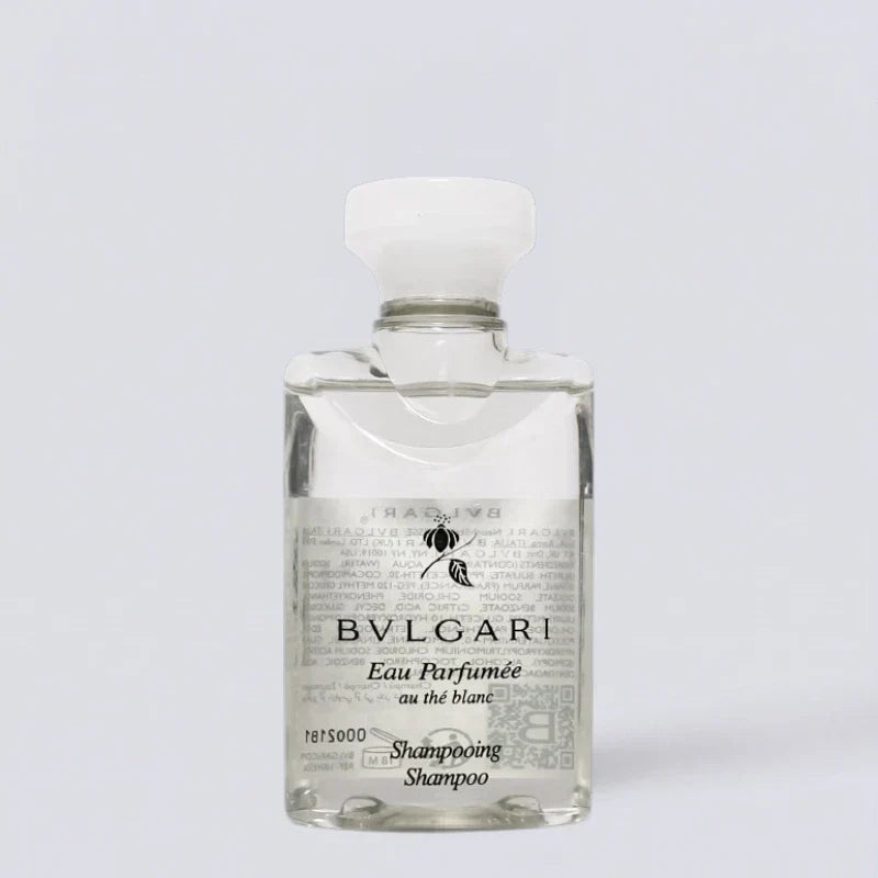 BVLGARI White Tea Shampoo Conditioner Shower Gel Body Lotion (75ml) | Luxury Hotel Essentials