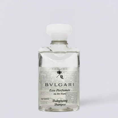 BVLGARI White Tea Shampoo Conditioner Shower Gel Body Lotion (75ml) | Luxury Hotel Essentials