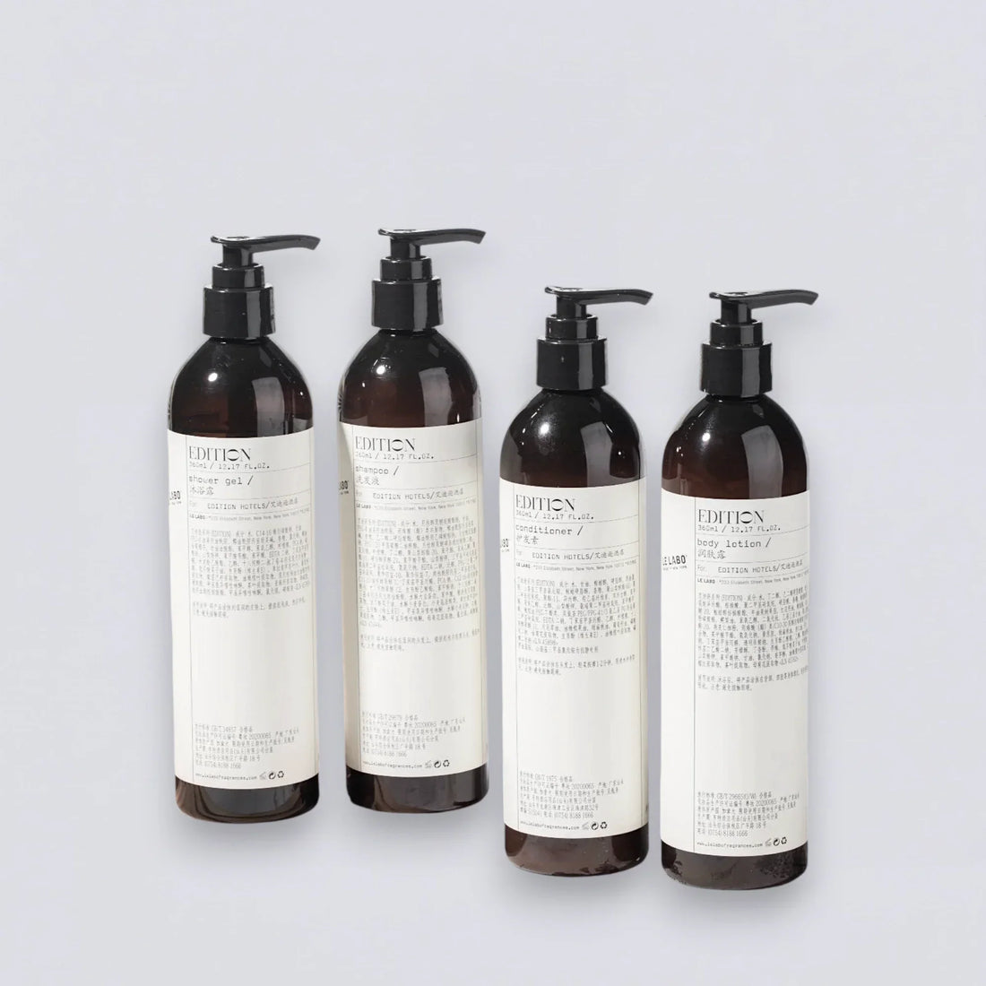 LE LABO Edition Shampoo Conditioner Shower Gel Body Lotion (360ml) | Luxury Hotel Essentials