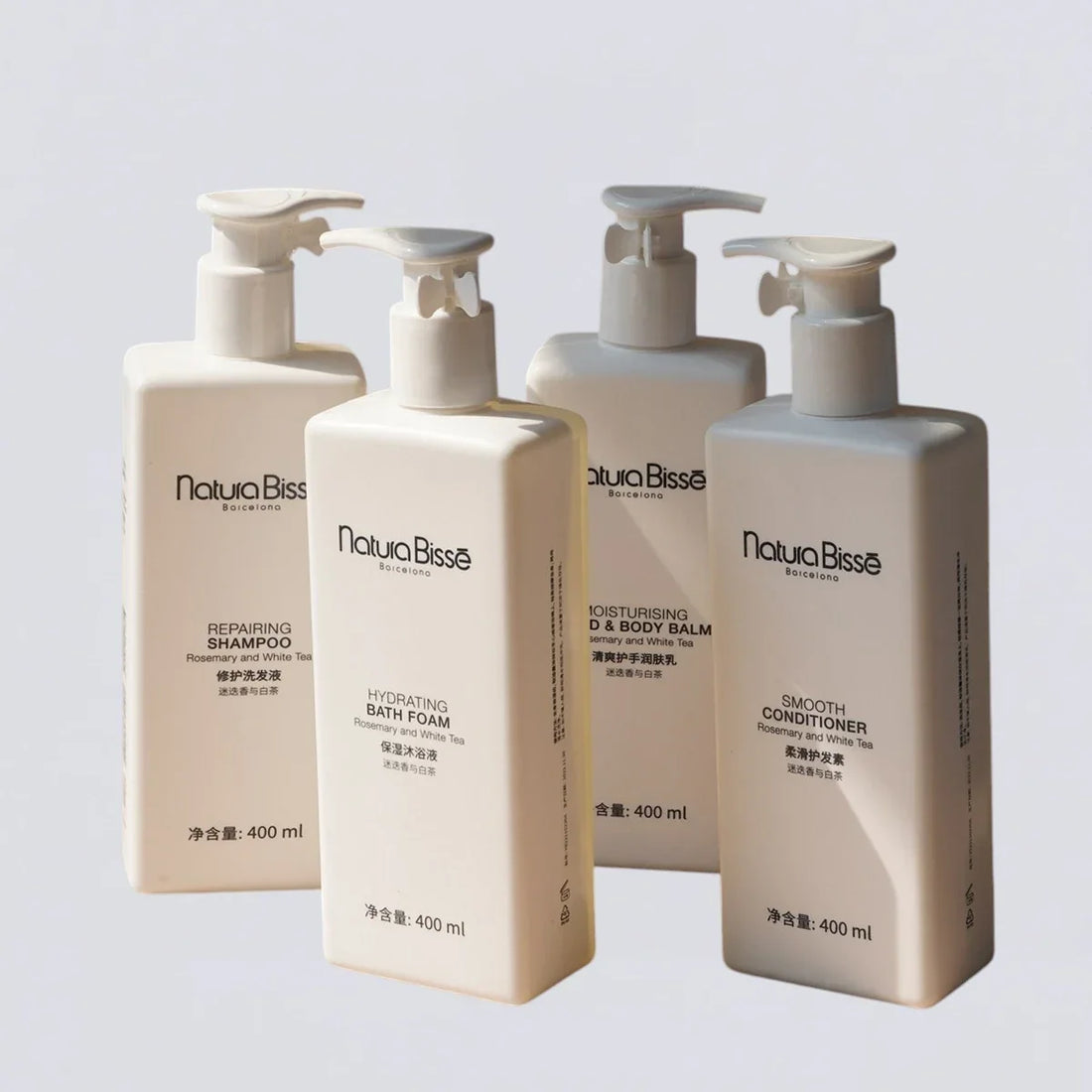 NATURA BISSÉ Shampoo Conditioner Shower Gel Body Lotion Hand Wash (400ml) | Luxury Hotel Essentials
