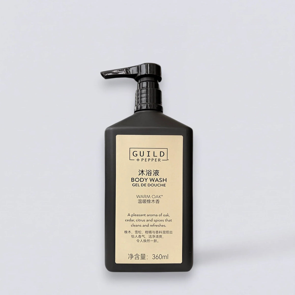 GUILD + PEPPER Shampoo Conditioner Shower Gel Body Lotion &amp; More (360ml) | Luxury Hotel Essentials