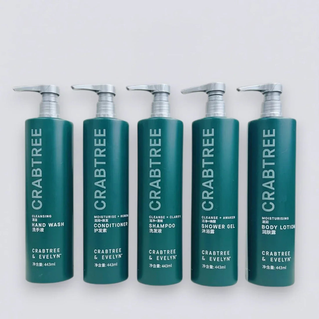 CRABTREE &amp; EVELYN Shampoo Conditioner Shower Gel Body Lotion &amp; More (443ml) | Luxury Hotel Essentials