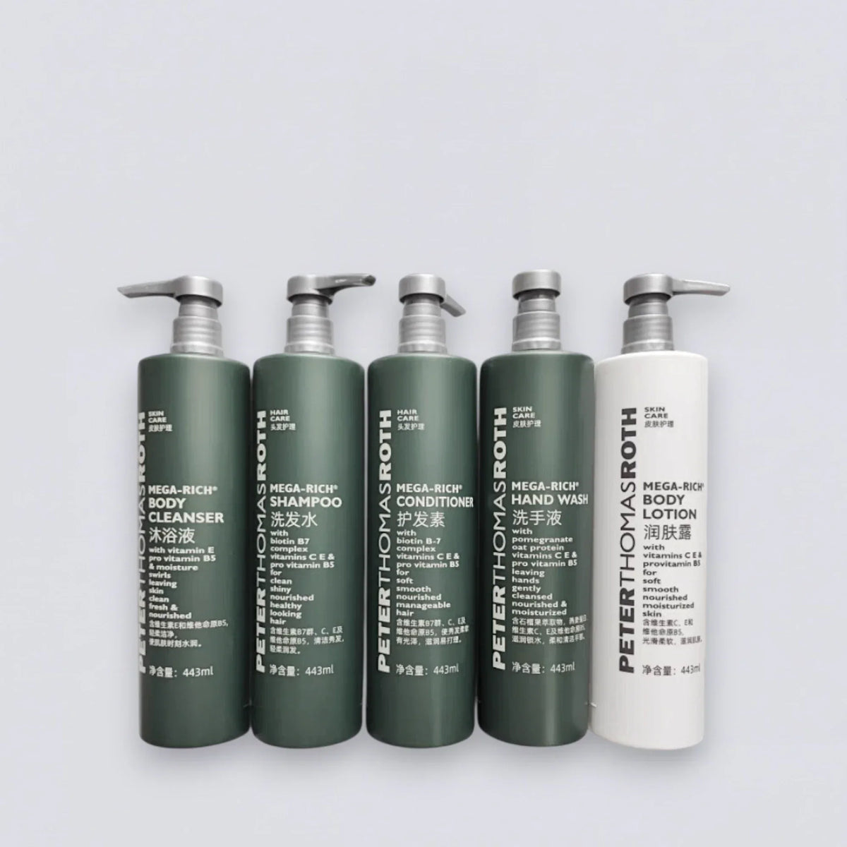 PETER THOMAS ROTH Shampoo Conditioner Shower Gel Body Lotion Hand Wash (443ml) | Luxury Hotel Essentials
