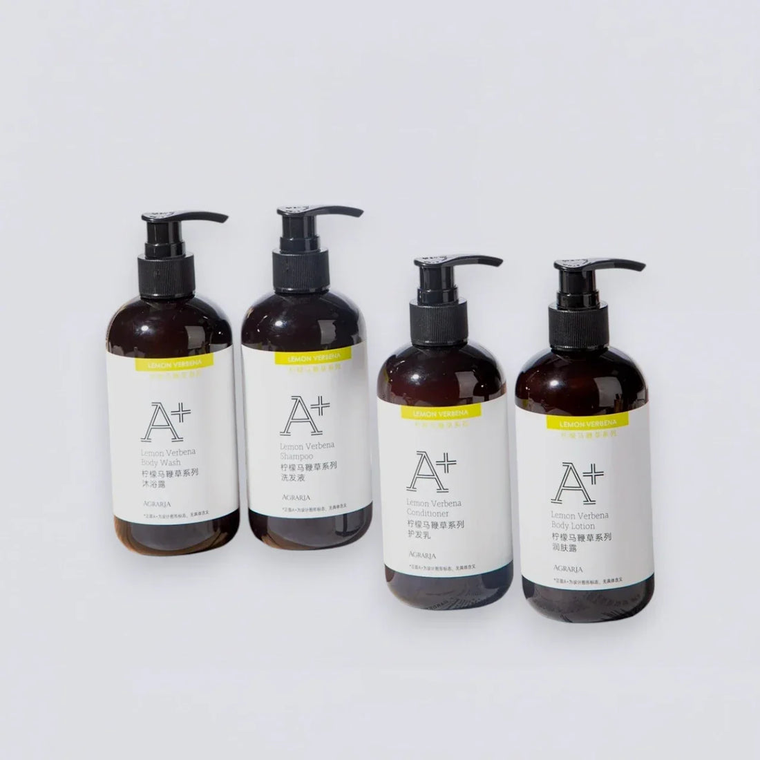 AGRARIA Shampoo Conditioner Shower Gel Body Lotion (320ml) | Luxury Hotel Essentials