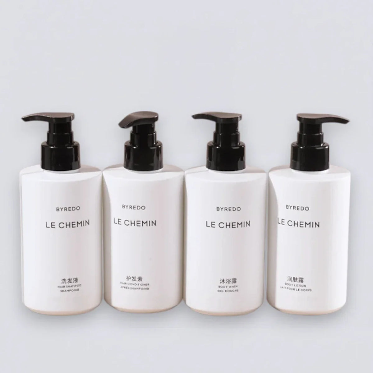 BYREDO Le Chemin Shampoo Conditioner Shower Gel Body Lotion (300ml) | Luxury Hotel Essentials