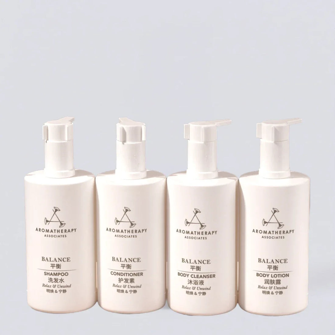AROMATHERAPY ASSOCIATES Shampoo Conditioner Shower Gel Body Lotion (300ml) | Luxury Hotel Essentials