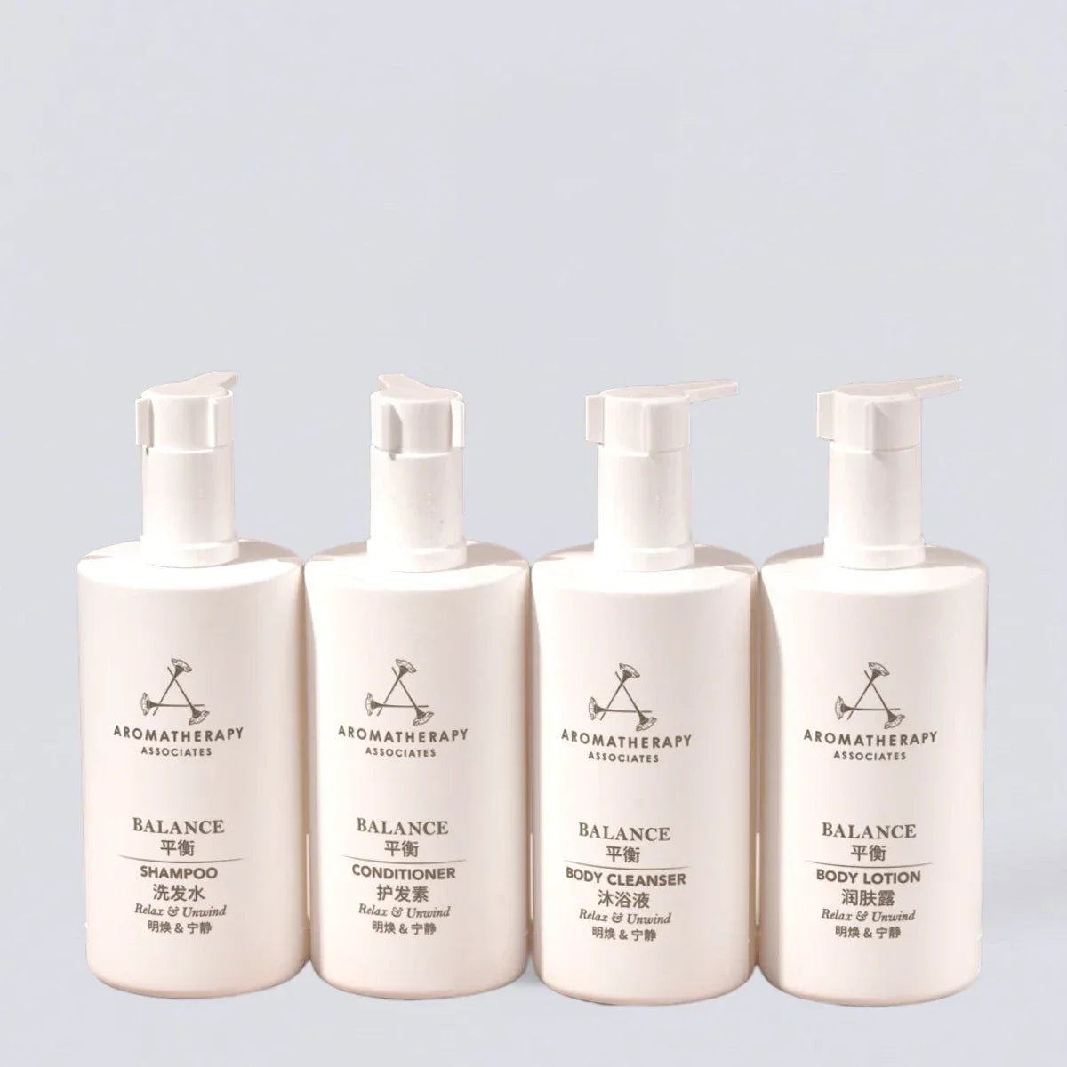AROMATHERAPY ASSOCIATES Shampoo Conditioner Shower Gel Body Lotion (300ml) | Luxury Hotel Essentials