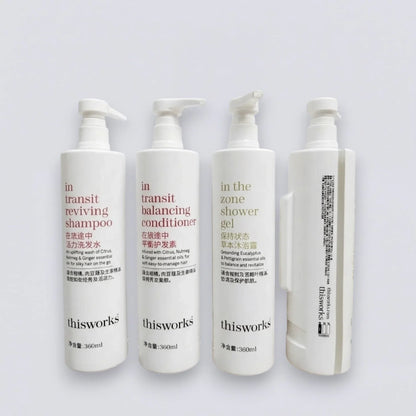 THIS WORKS Shampoo Conditioner Shower Gel (360ml) | Luxury Hotel Essentials