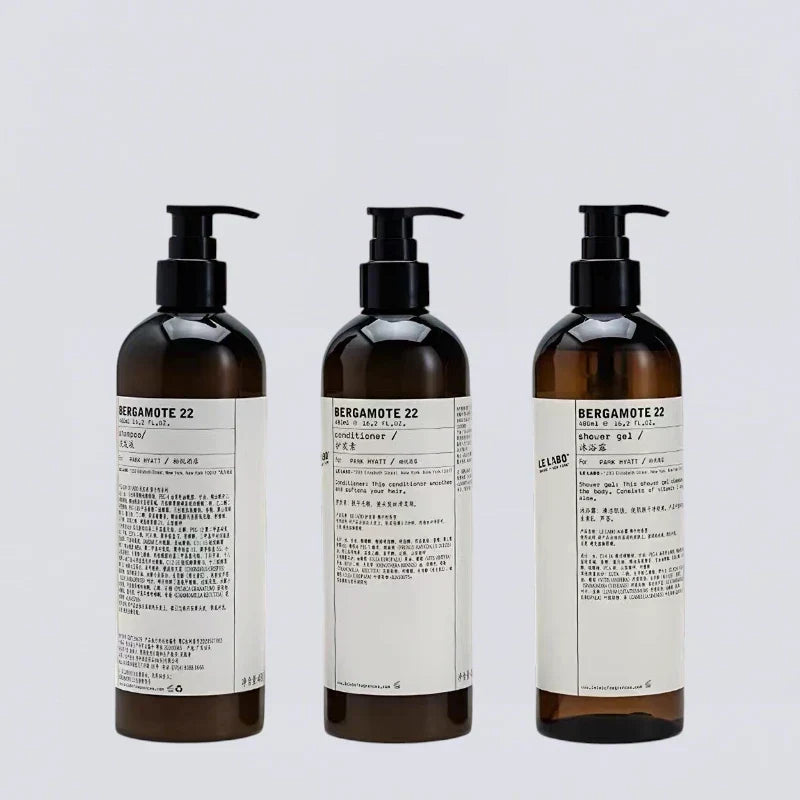 LE LABO Bergamote 22 Shampoo Conditioner Shower Gel Body Lotion Hand Wash (480ml) | Luxury Hotel Essentials