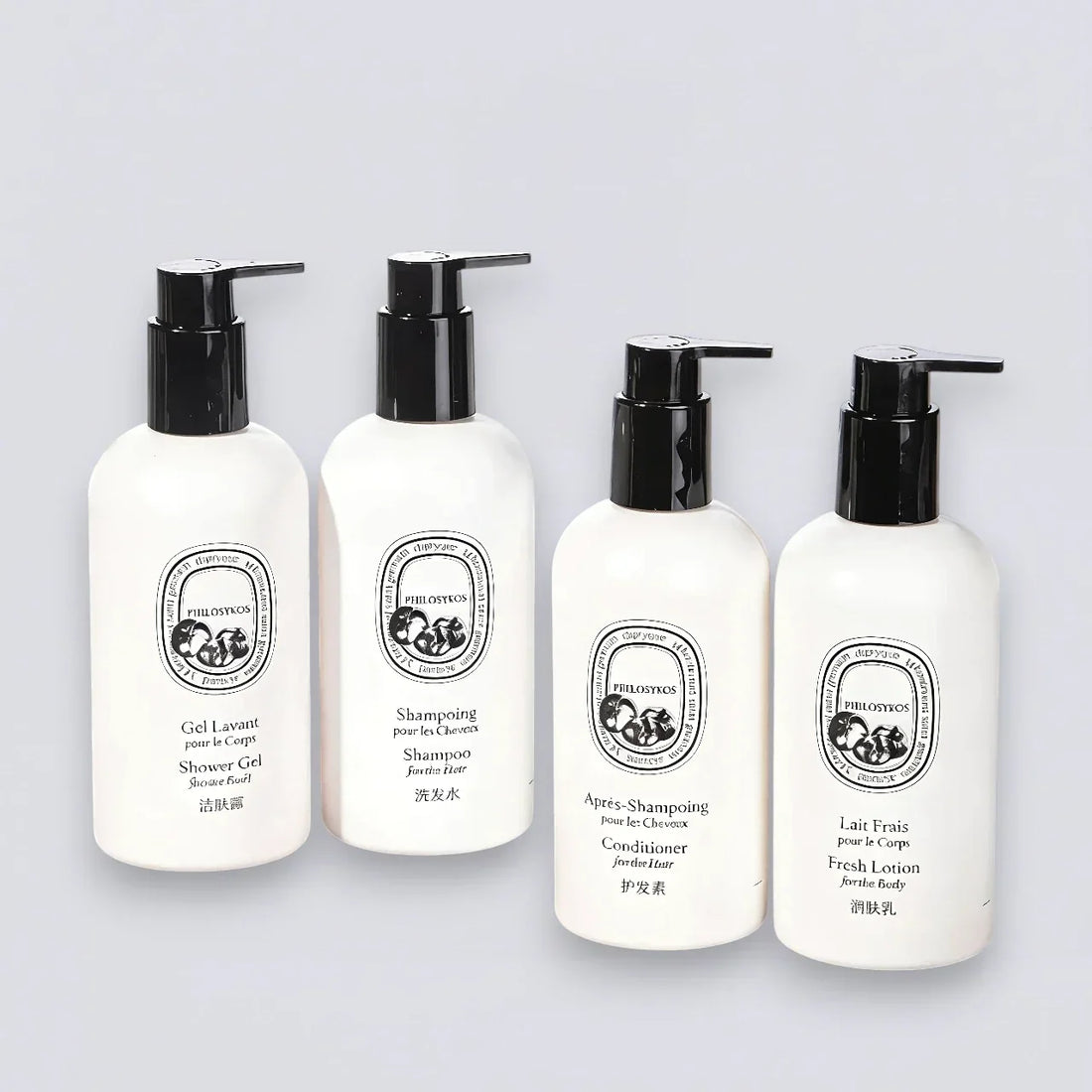 DIPTYQUE Philosykos Shampoo Conditioner Shower Gel Body Lotion (300ml) | Luxury Hotel Essentials