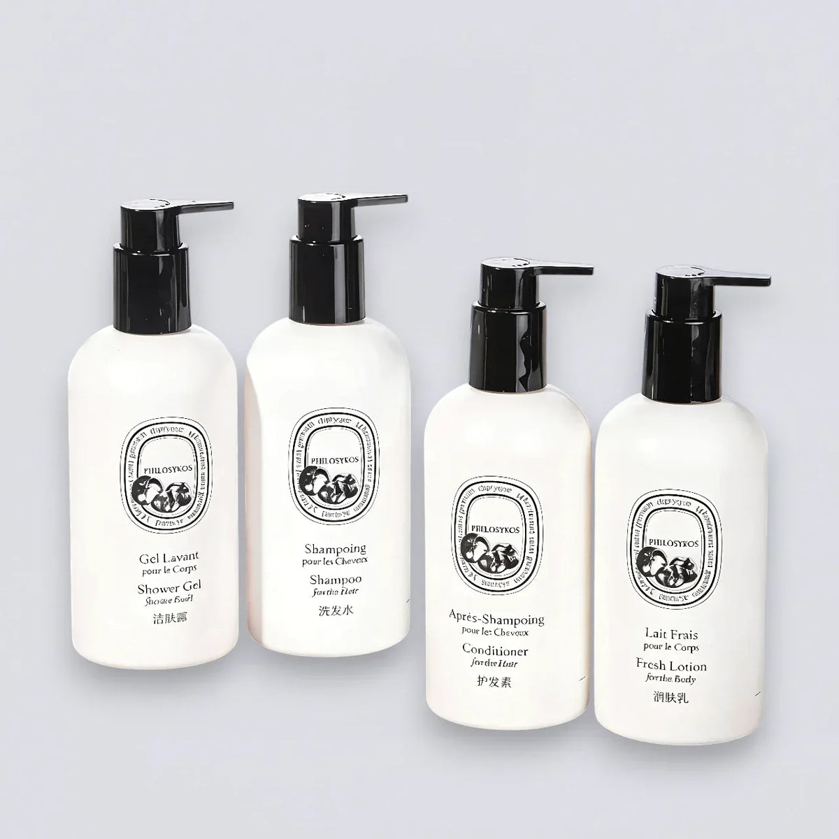 DIPTYQUE Philosykos Shampoo Conditioner Shower Gel Body Lotion (300ml) | Luxury Hotel Essentials