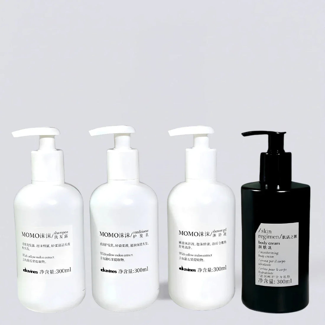 DAVINES Shampoo Conditioner Shower Gel Body Lotion (300ml) | Luxury Hotel Essentials